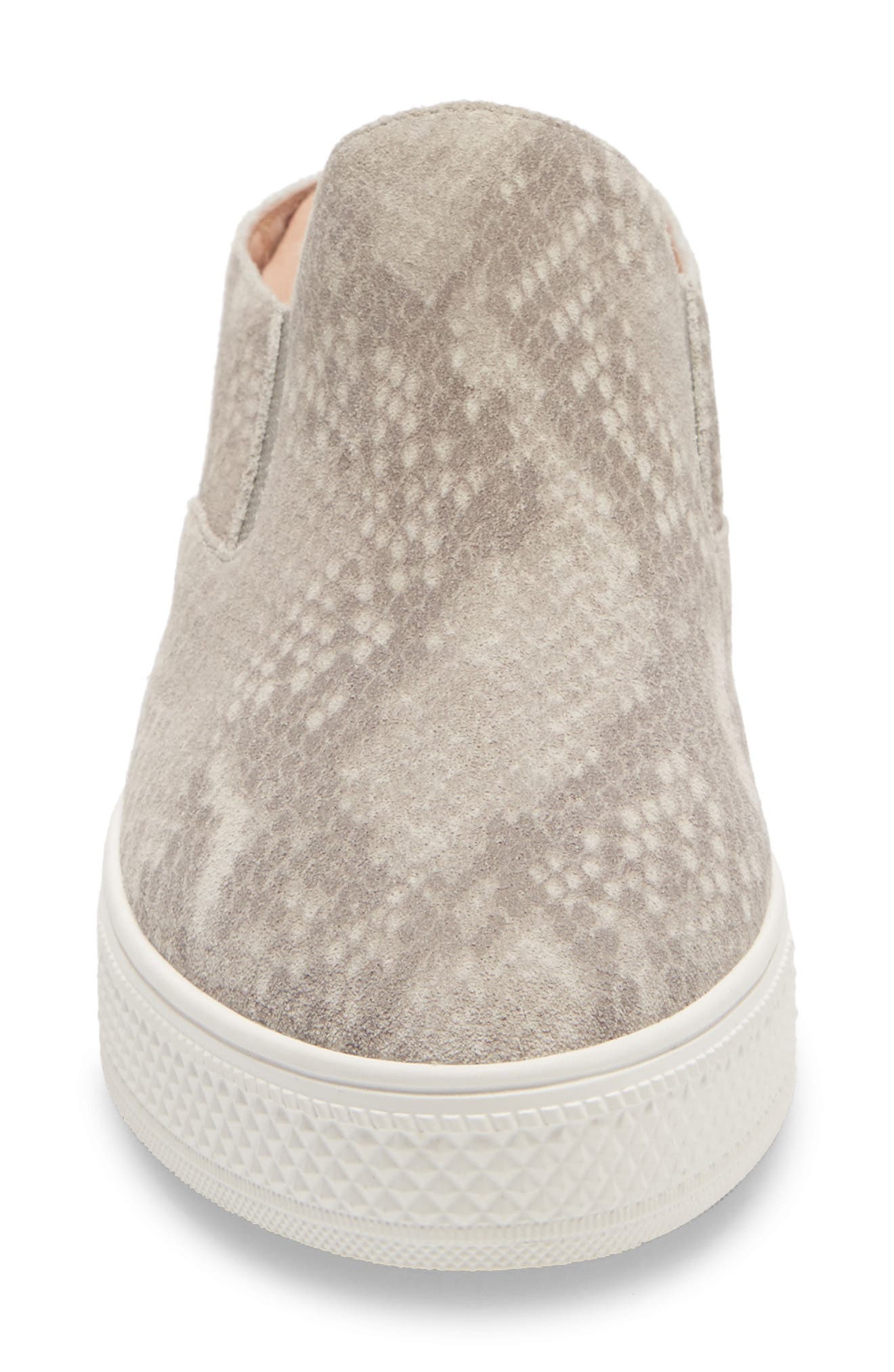 Alysha Slip-On Sneaker, Alternate, color, GREY SNAKE PRINT SUEDE