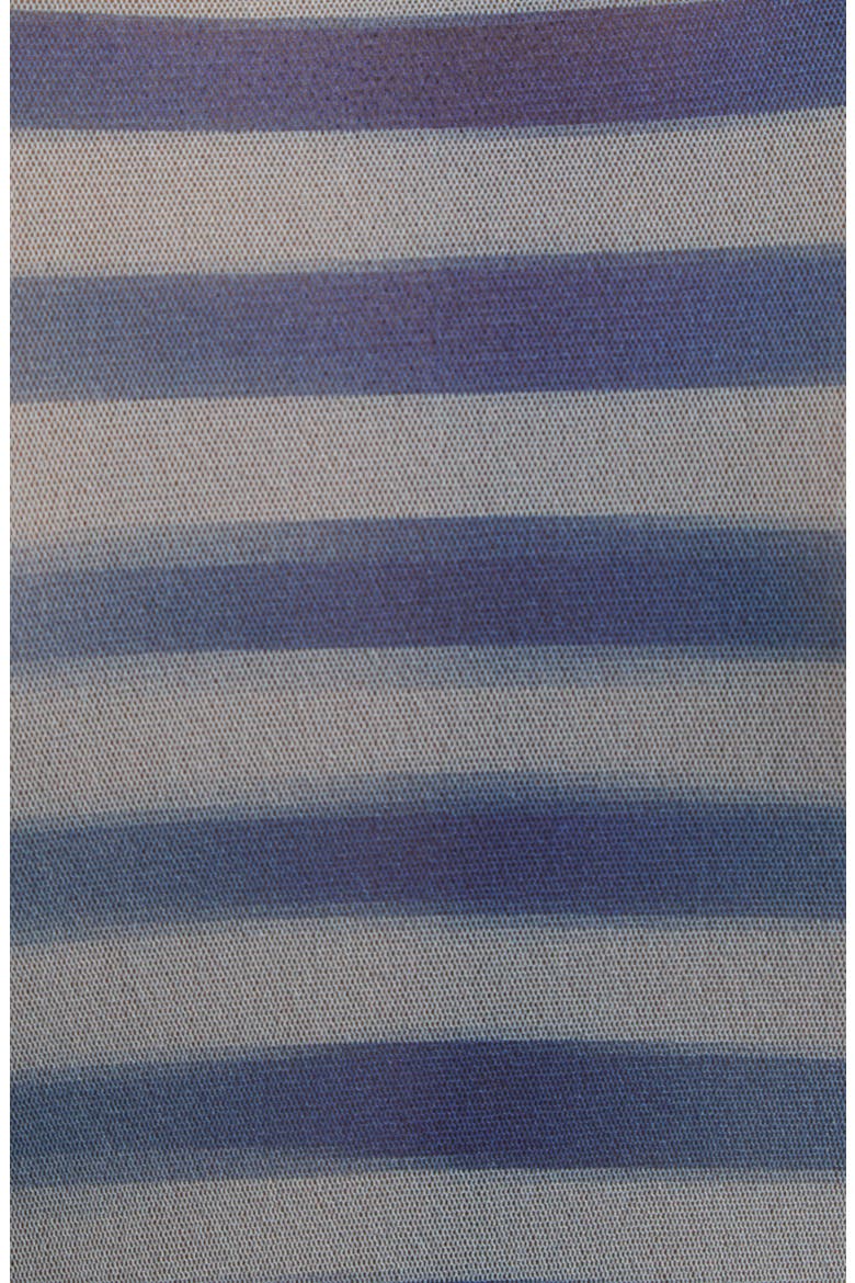 Le Mâle Print Tulle Top, Alternate, color, NAVY/ LIGHT BLUE/ WHITE