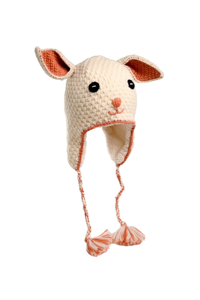 Crochet Rabbit Hat, Alternate, color, White