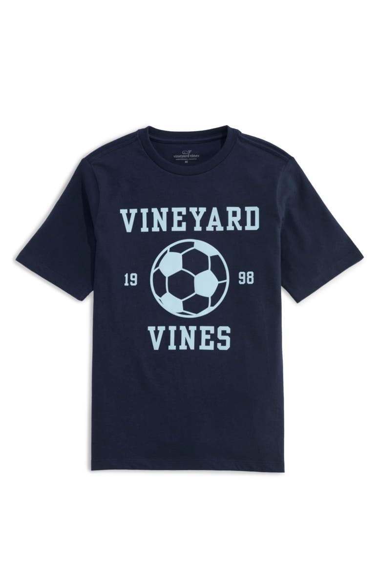 vineyard vines Kids' Soccer Graphic T-Shirt, Main, color,
