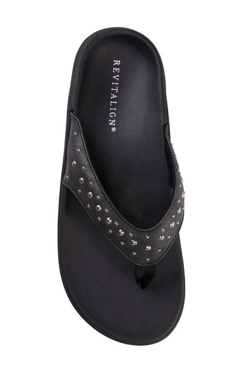 Revitalign Yumi Fresca Flip Flop In Black