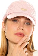Alexia Admor Diamond Quilted Pleather Baseball Cap