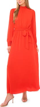 Halogen® Long Sleeve Maxi Dress
