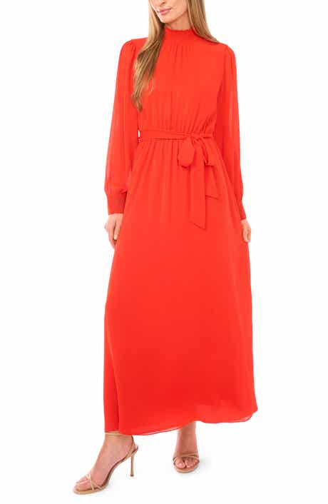 Halogen® Long Sleeve Maxi Dress