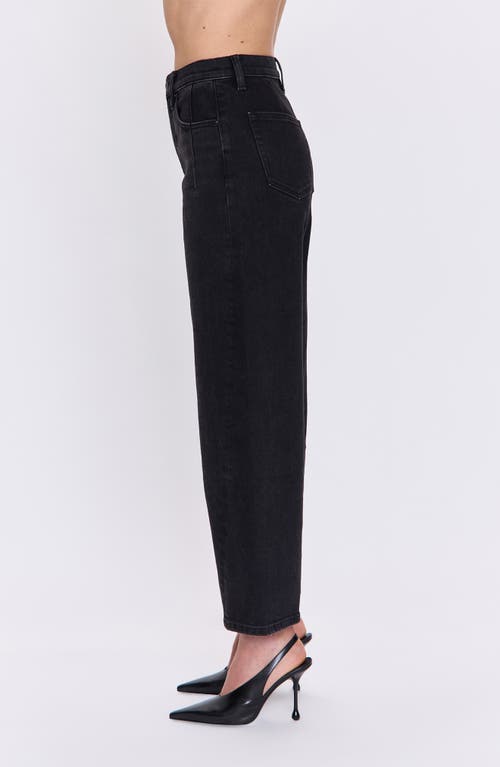 Pistola Kyra High Waist Barrel Leg Jeans In Black