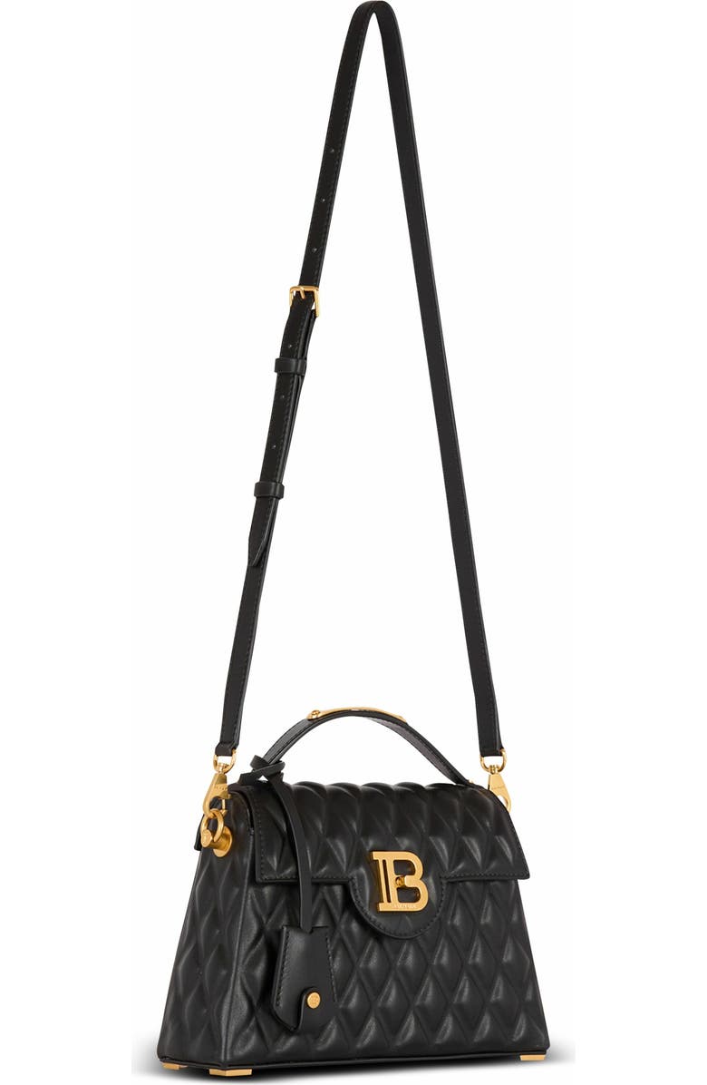 Balmain B-Buzz Dynasty Bag In Quilted Calfskin, Alternate, color,