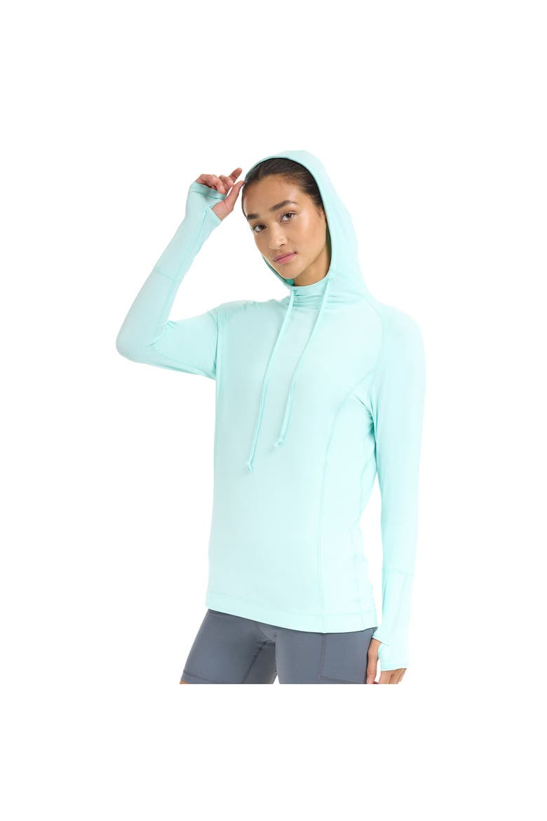 Unisex Long Sleeve UV Protection Hoodie Shirt, Alternate, color, Mint
