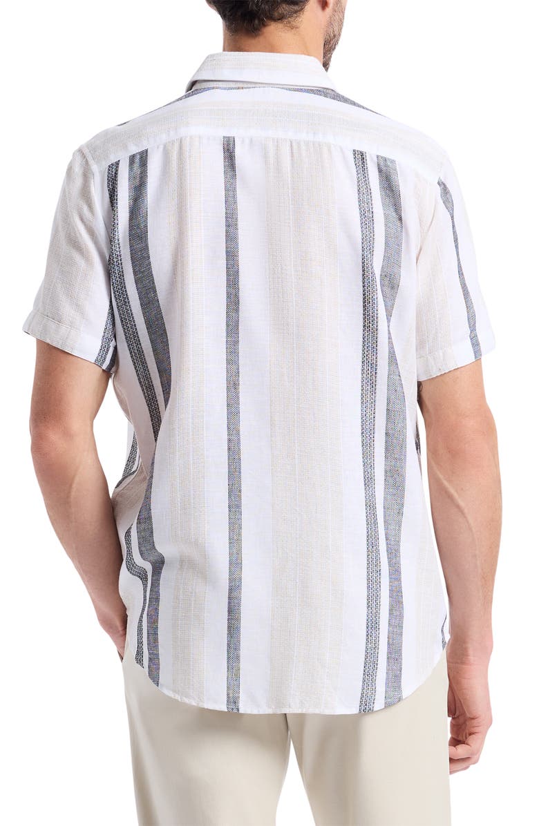Robert Graham Makai Stripe Sport Shirt, Alternate, color, White