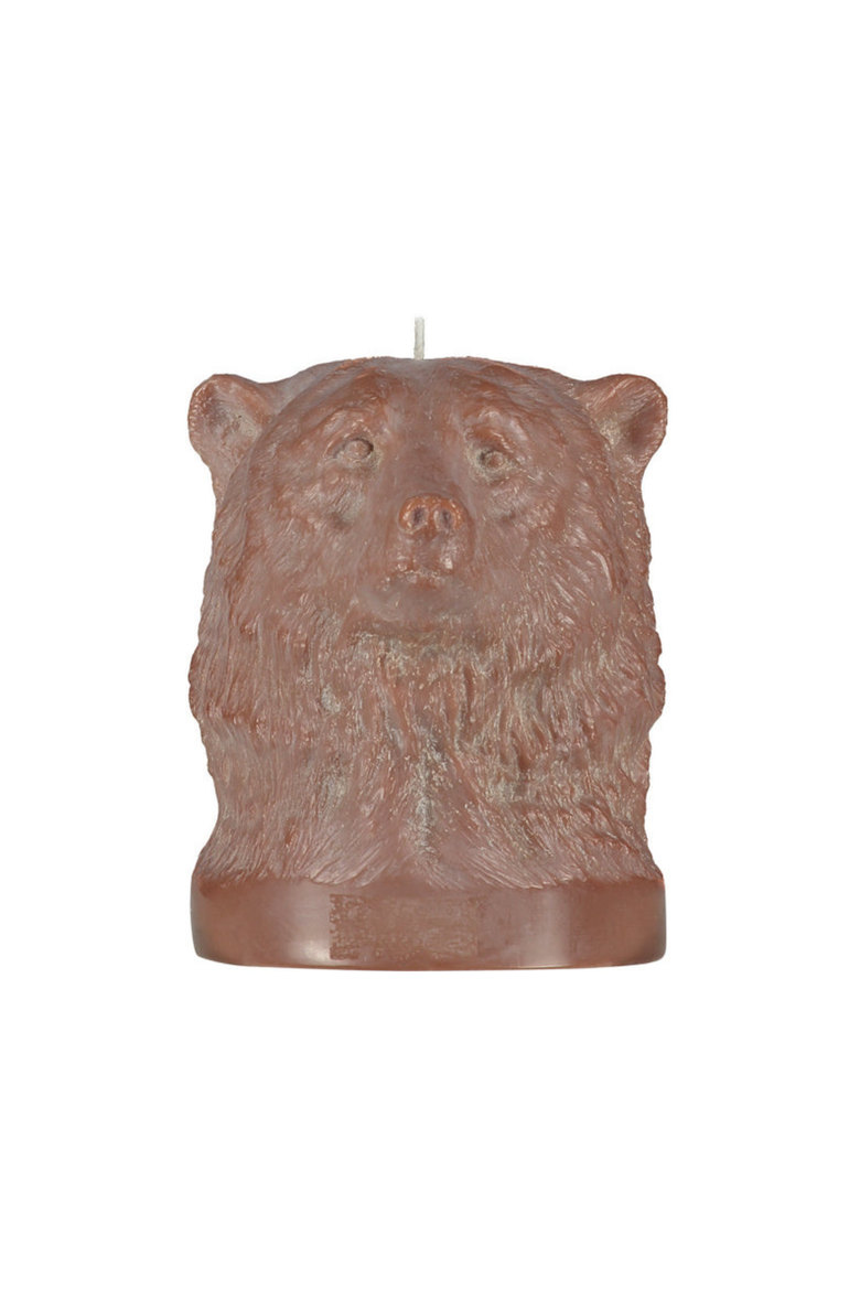 Bear Head Candle, Main, color, Rose Beige