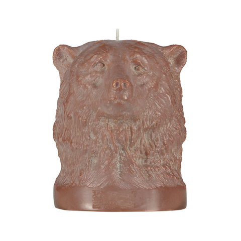 Bear Head Candle