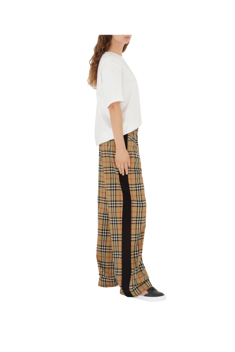 Check Cotton Trousers, Alternate, color, Archive beige