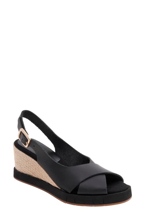 Andre Assous André Assous Foxa Sole Motion Slingback Wedge Sandal In Black