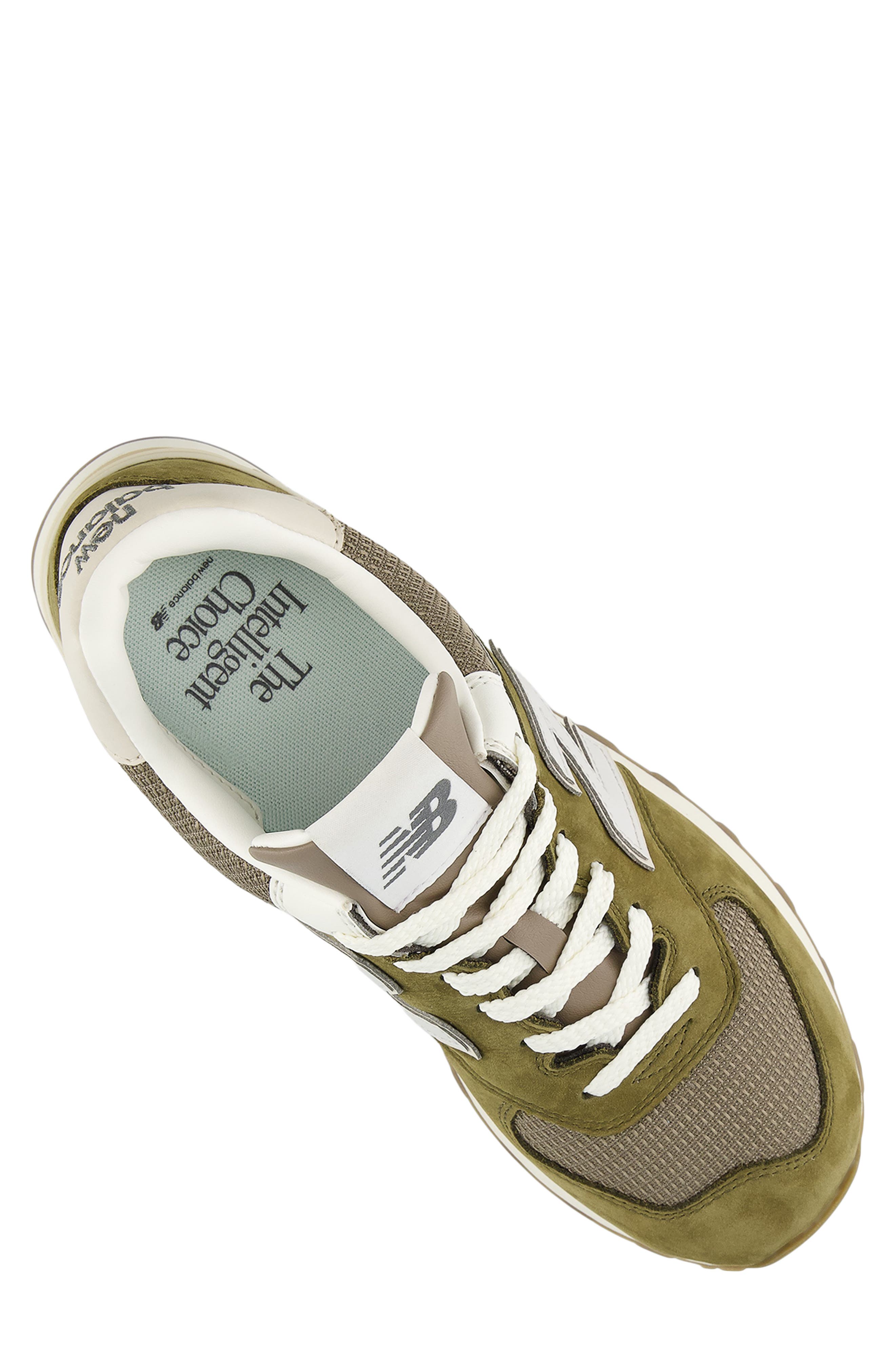 Gender Inclusive 574 Sneaker, Alternate, color, CALCIUM/ DARK SILVER METALLIC