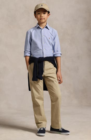 Kids' Oxford Cotton Button-Down Shirt
