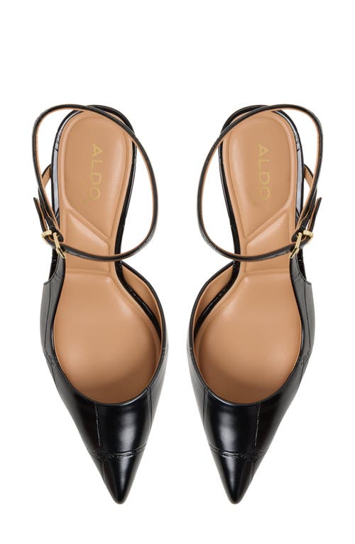 Aldo Kymmberly Ankle Strap Pointed Toe Pump In Black
