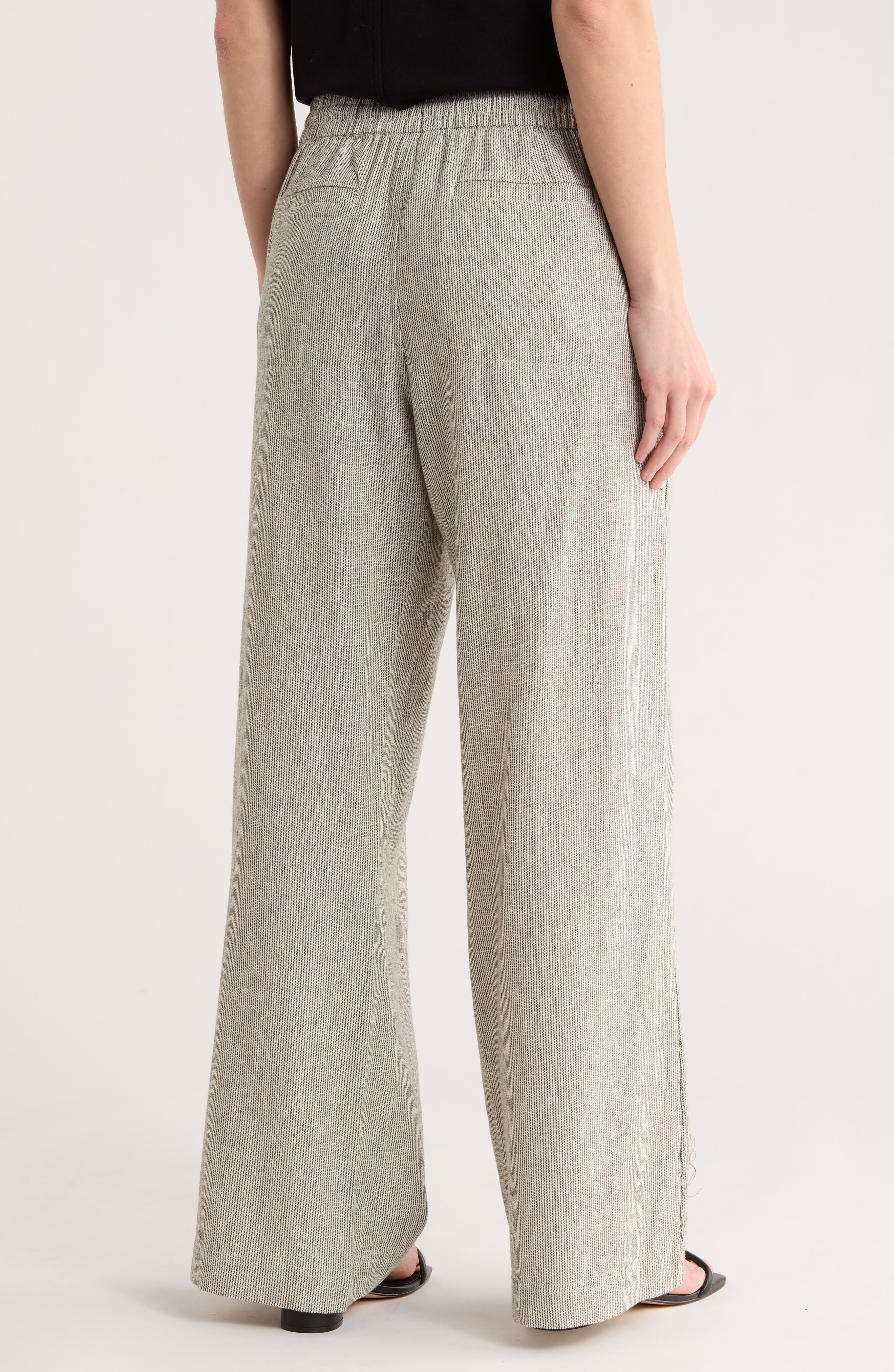 Yarn Dye Linen Blend Pants - image 2