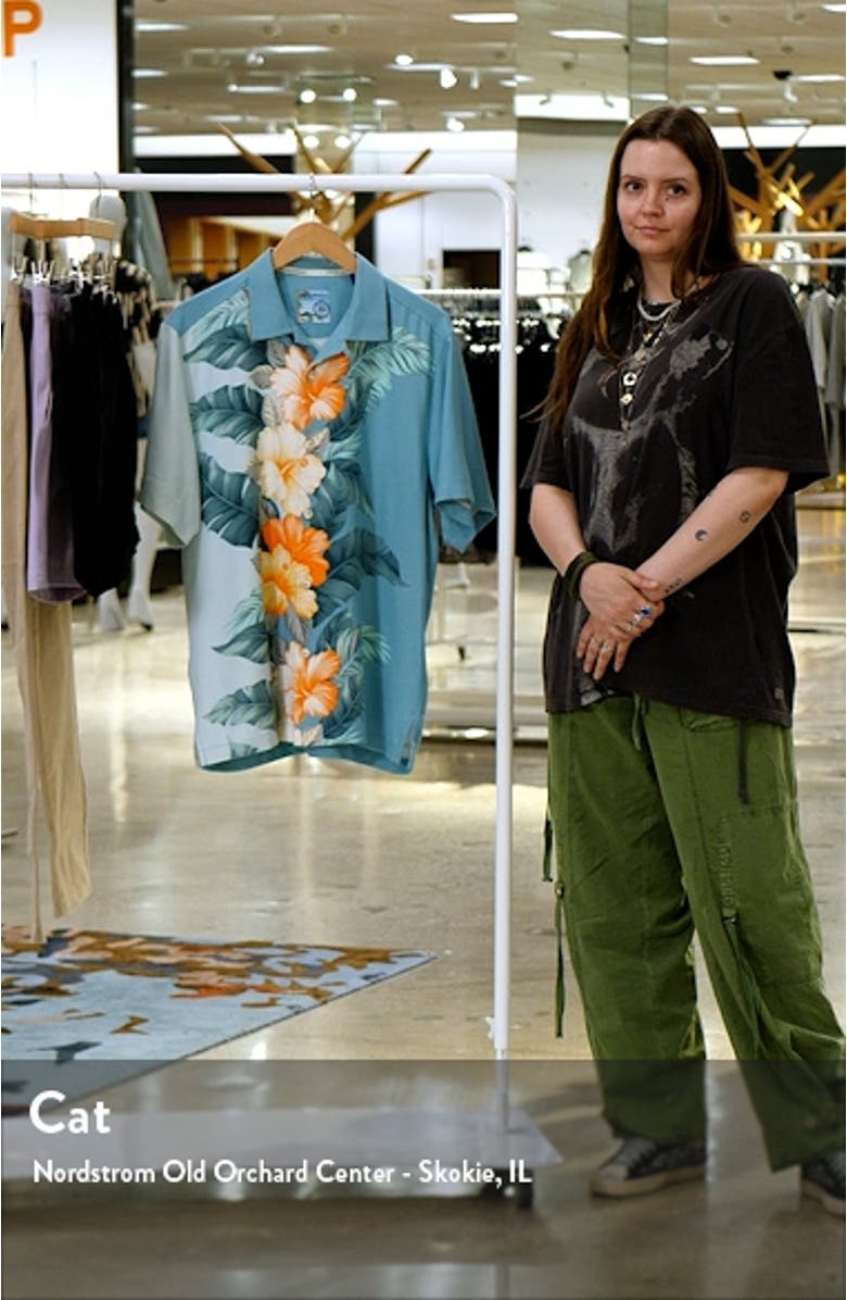 Sun & Shade Grove Short Sleeve Silk Button-Up Shirt, sales video thumbnail