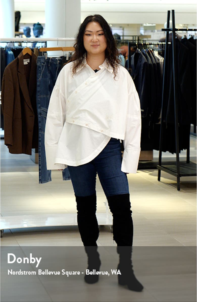 The Artists Way Asymmetric Cotton Button-Up Shirt, sales video thumbnail