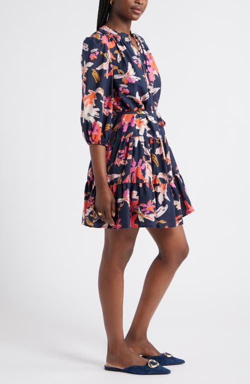 Caslonr Caslon(r) Tie Neck Tiered Dress