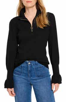 NIC+ZOE Easy Charm Quarter Zip Sweater