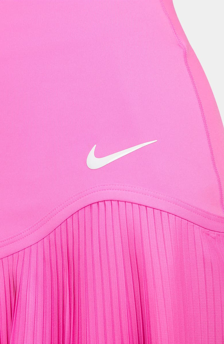Nike Dri-FIT Pleated Miniskirt, Alternate, color, Playful Pink/ White