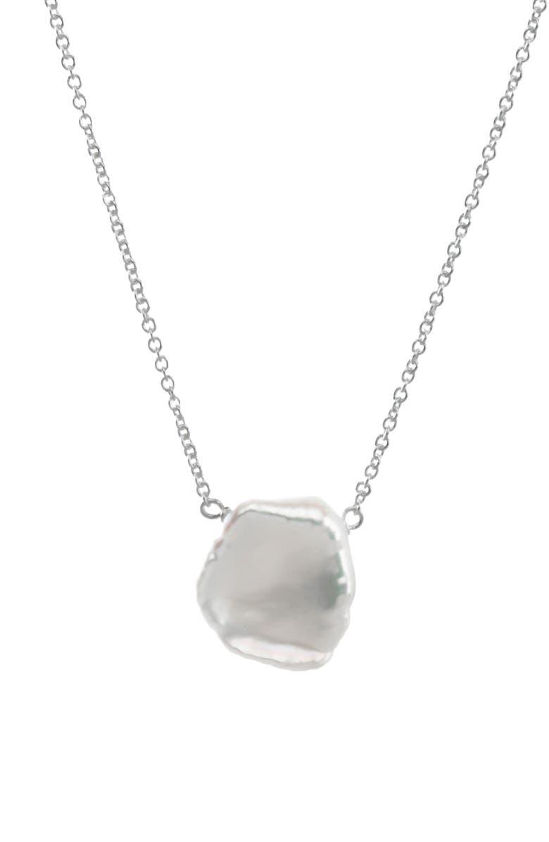 Dogeared Reminder - One in a Million Keshi Pearl Pendant Necklace, Main, color, 
