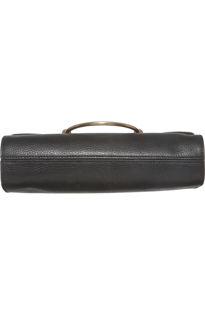 Milly Astor Pebbled Leather Flap Clutch, Alternate, color,