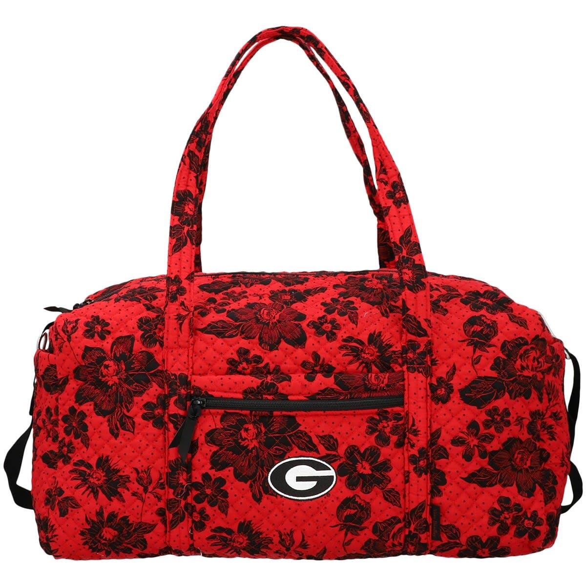 VERA BRADLEY Georgia Bulldogs Rain Garden Large Travel Duffel Bag, Main, color, 
