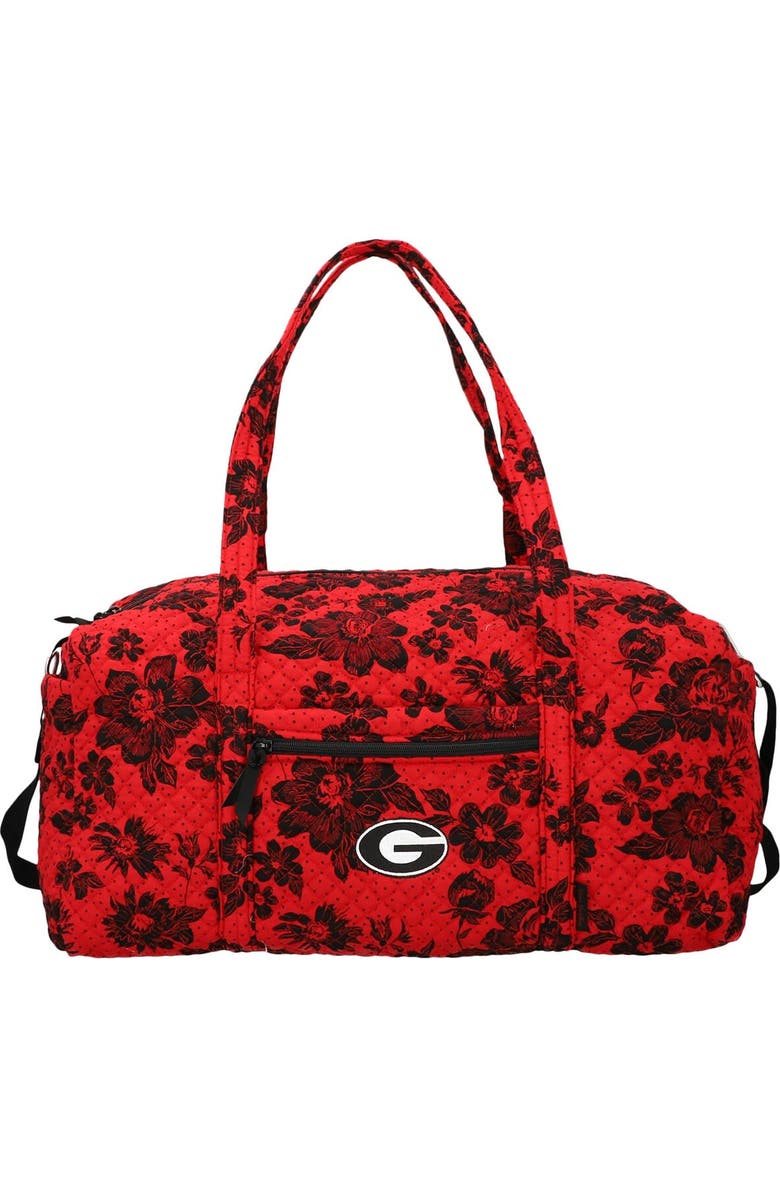 VERA BRADLEY Georgia Bulldogs Rain Garden Large Travel Duffel Bag, Main, color,