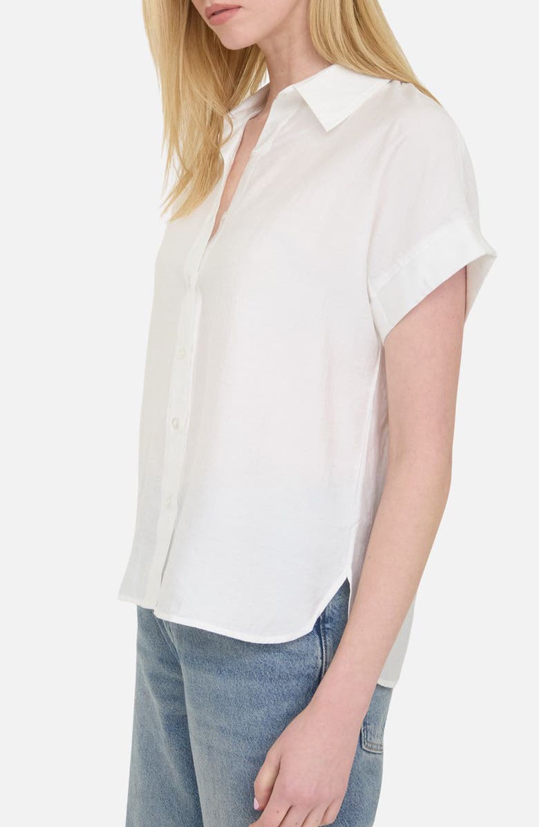 Blu Pepper Short Sleeve Button-Up Shirt, Alternate, color, White