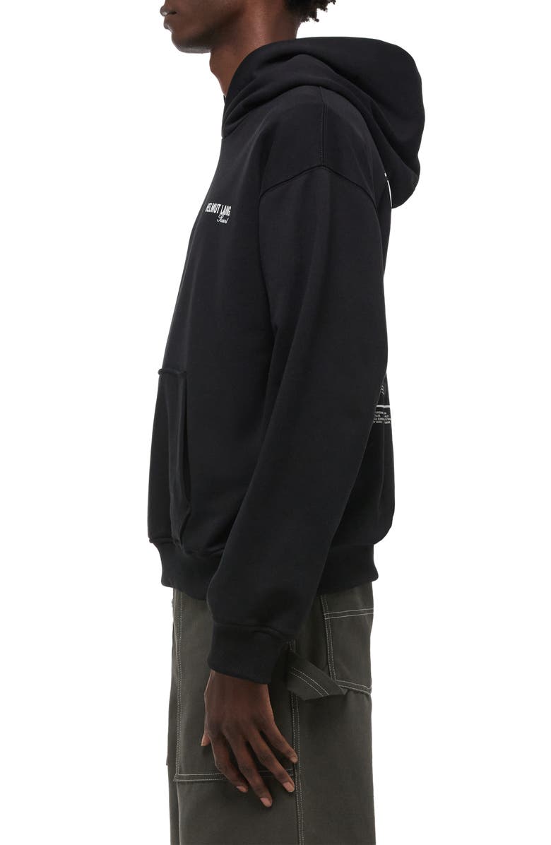 Helmut Lang Ski Map Graphic Hoodie, Alternate, color, Black
