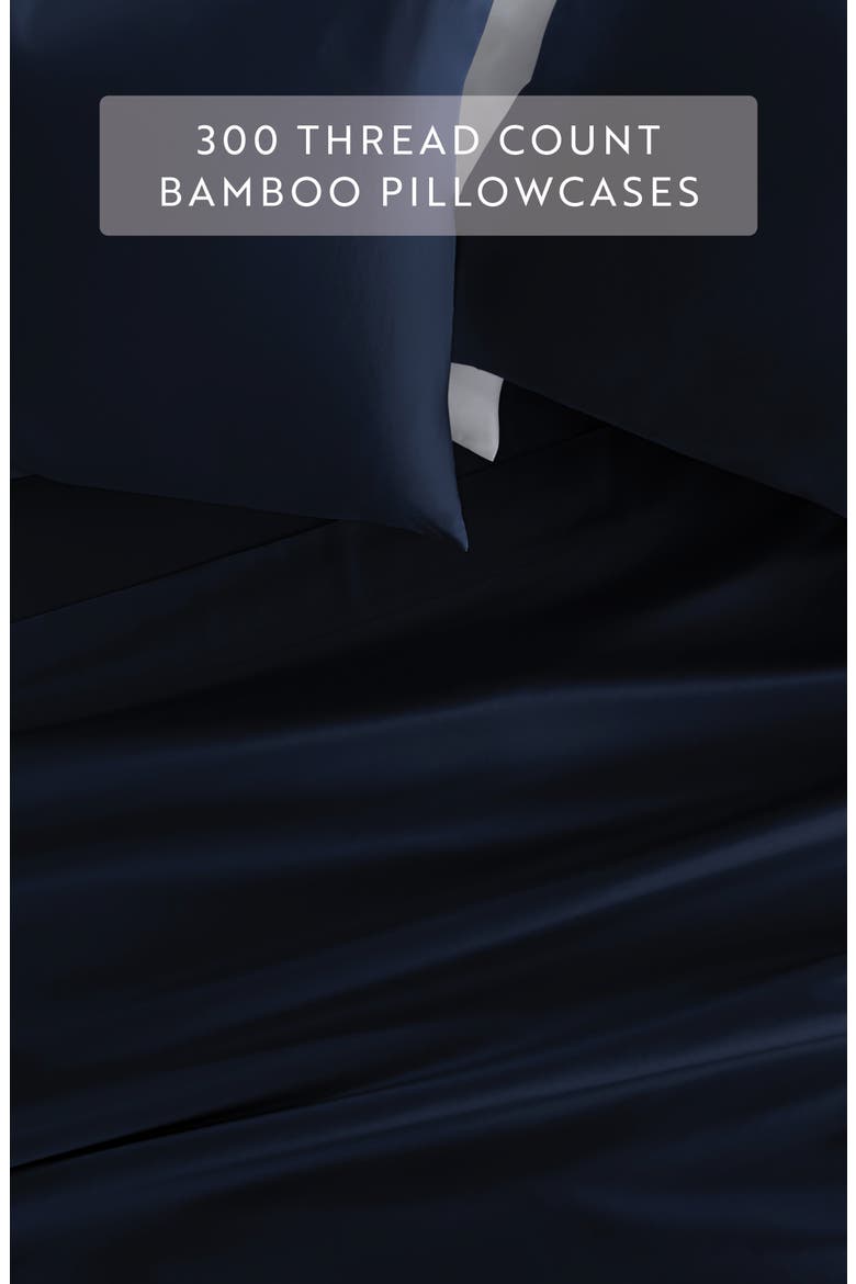 Set of 2 Pillowcases, Alternate, color, NAVY