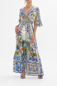 Camilla Waisted Dress With Hem Ruffle Wall To Wall Wonders