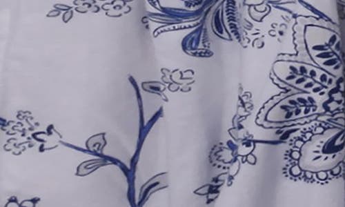 Azores Home Floral Cotton Flannel Sheet Set In Gray