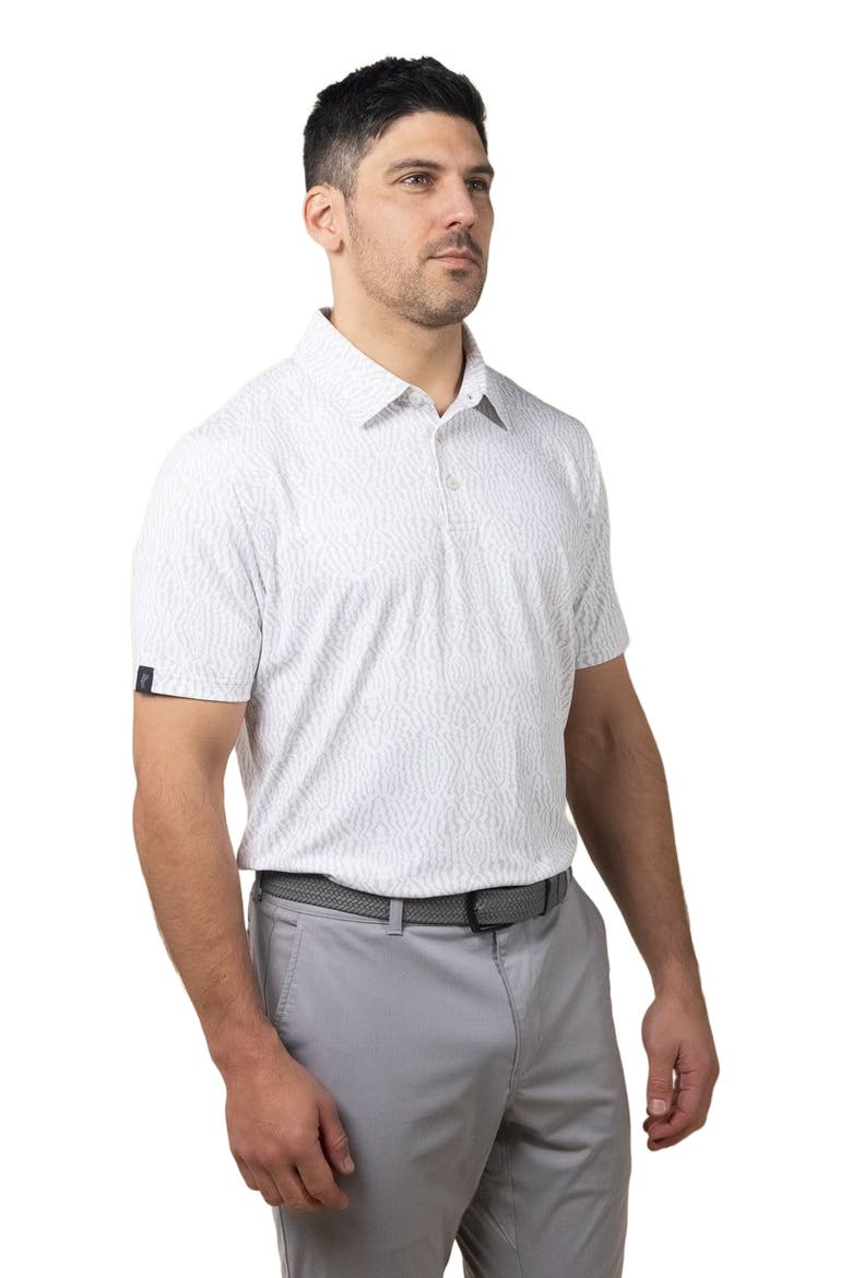 Wavy Caps Polo, Alternate, color, Stone Grey