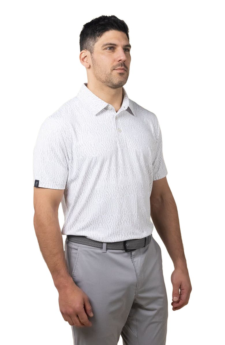 ASHWORTH GOLF Wavy Caps Polo, Alternate, color, Stone Grey