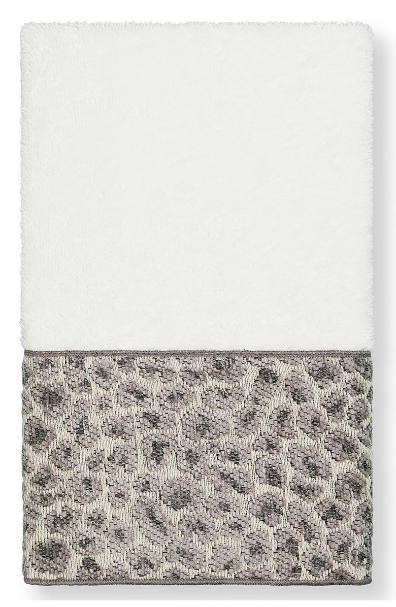 Linum Home Textiles Spots 3-Piece Embellished Towel - White, Alternate, color, White