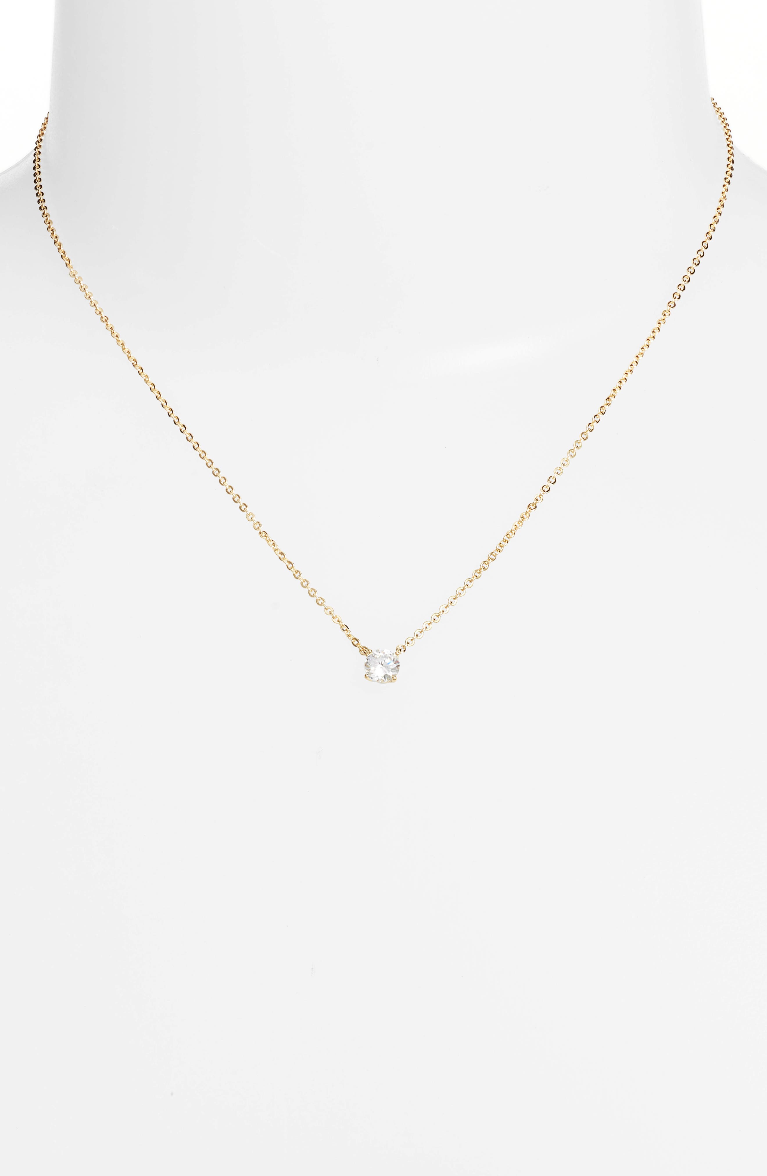 Женские аксессуары Nordstrom Cubic Zirconia Pendant Necklace — фото 3