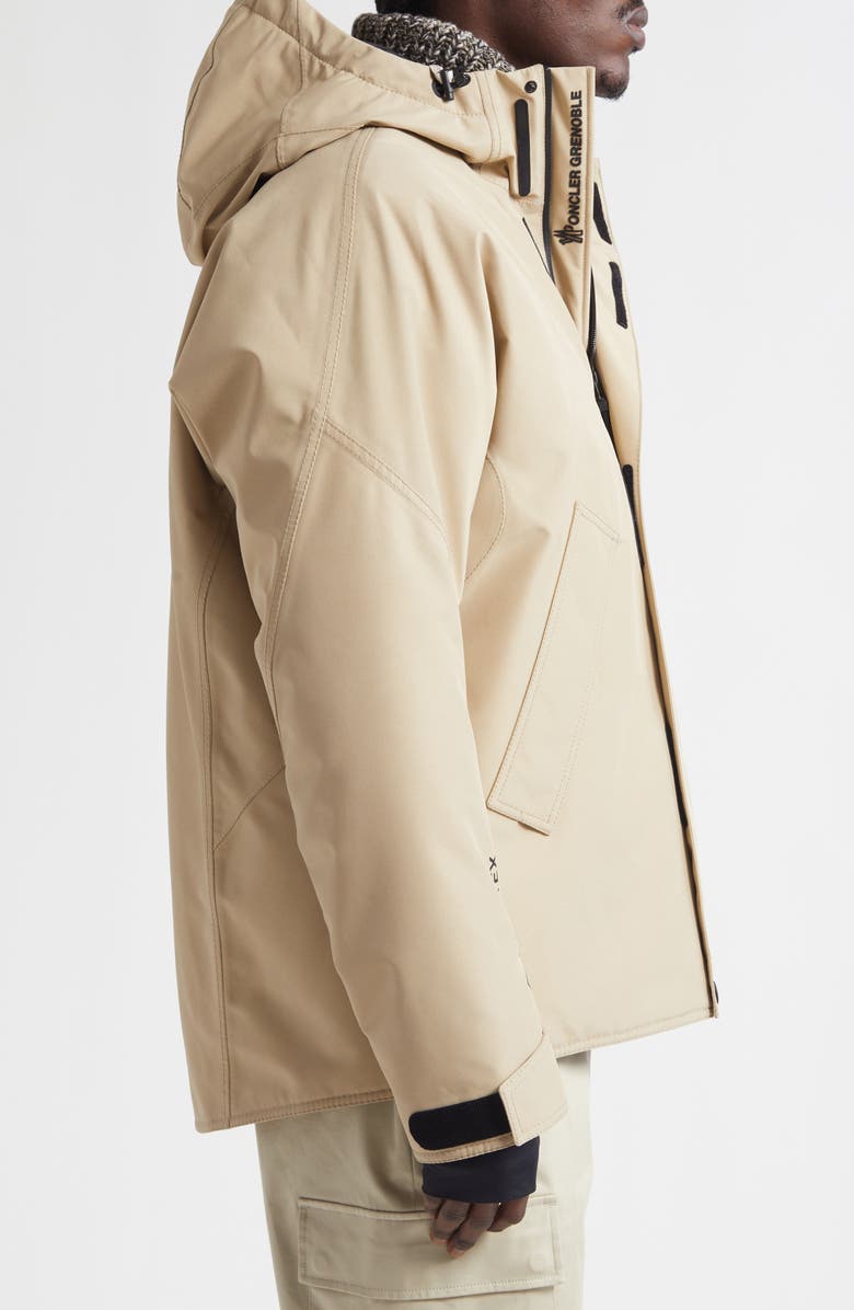 Moncler Lambir Hooded Jacket, Alternate, color, Humus