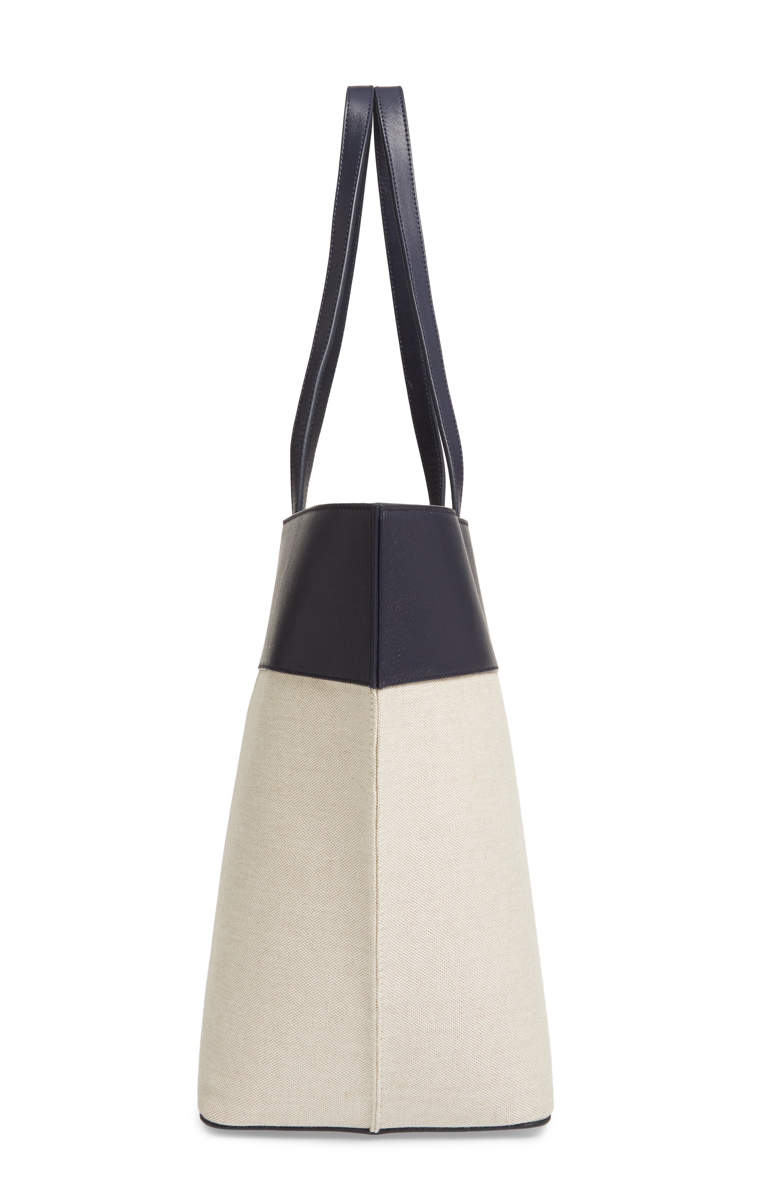 A.P.C. Totally Leather & Canvas Tote Bag, Alternate, color, 