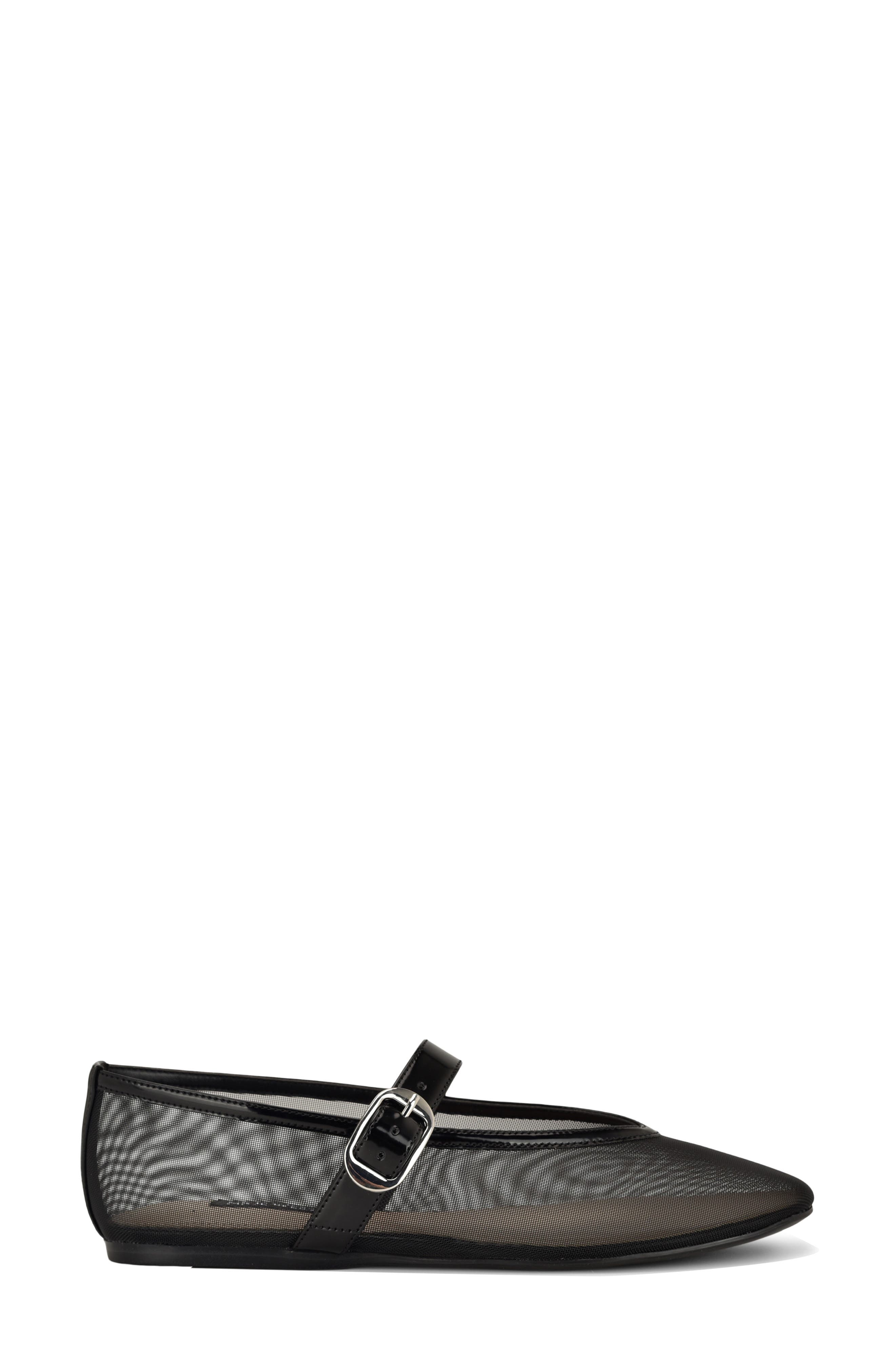 Nine West Vanceen Mary Jane Flat, Alternate, color, Black