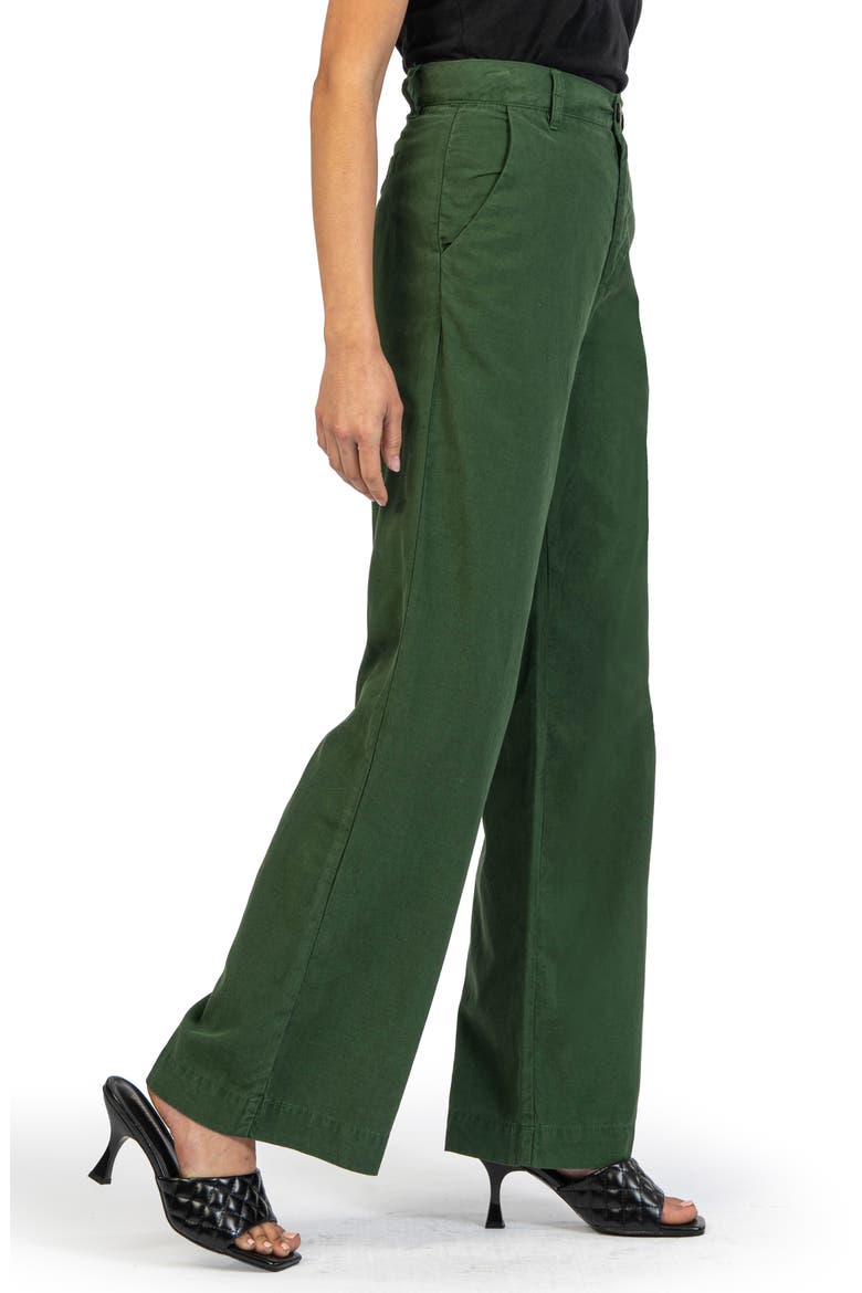 Rory High Waist Wide Leg Pants, Alternate, color, FOREST