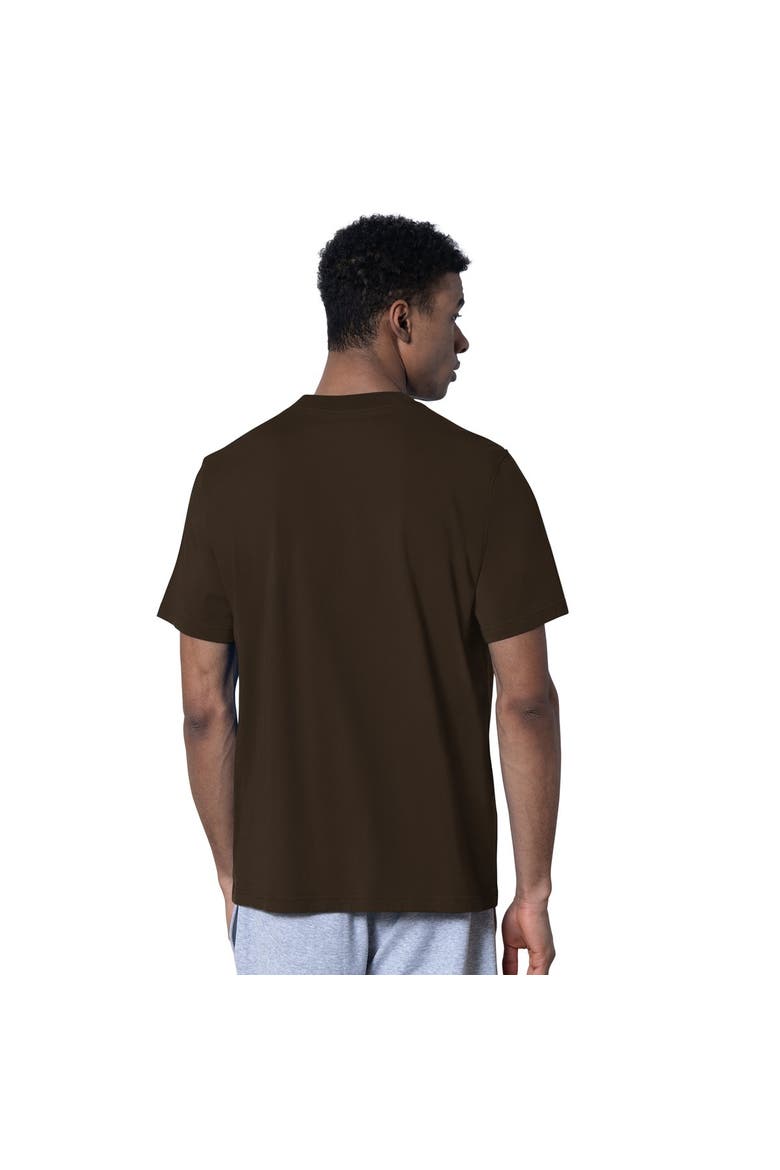 Men's Starter  Brown/Heather Gray Cleveland Browns Two-Pack Throwback Logo T-Shirt Set, Alternate, color, Brown