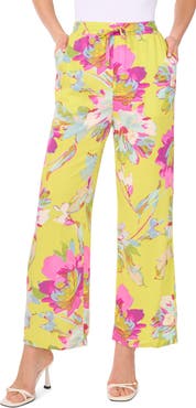 Vince Camuto Floral Drawstring Pants