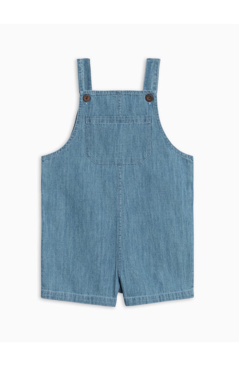 KENDI by Colored Organics Organic Zack Chambray Overall Short, Main, color, Chambray