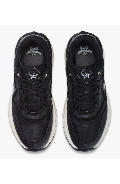 Mcm Skywander Sneakers In Visetos In Black