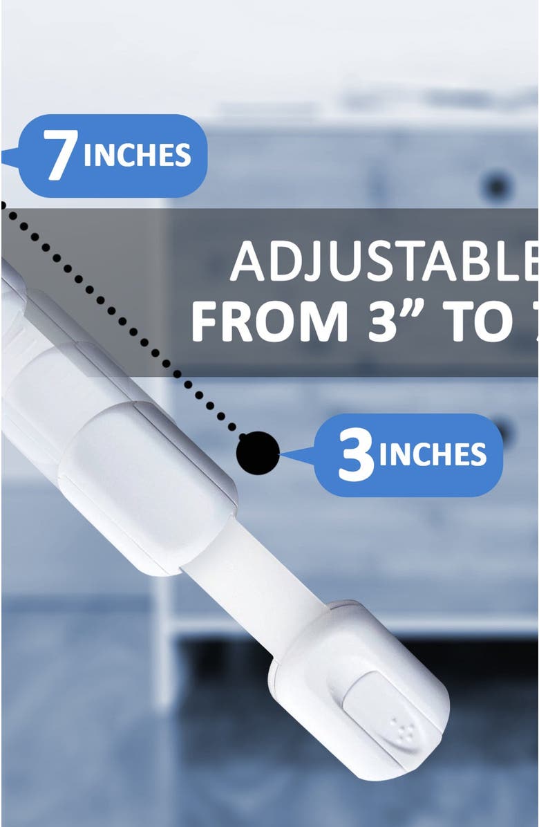 Jool Baby Multi-Use Safety Strap Locks Multi Use Strap Lock, Alternate, color, White 12 Pack