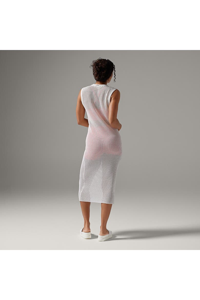 Retreat Sleeveless Open Knit Dress, Alternate, color, COCONUT