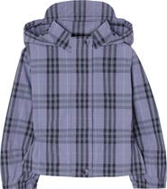Burberry Check Nylon Hooded Jacket