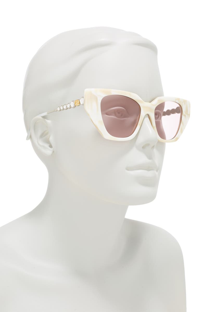 Gucci 55mm Cat Eye Sunglasses, Alternate, color,